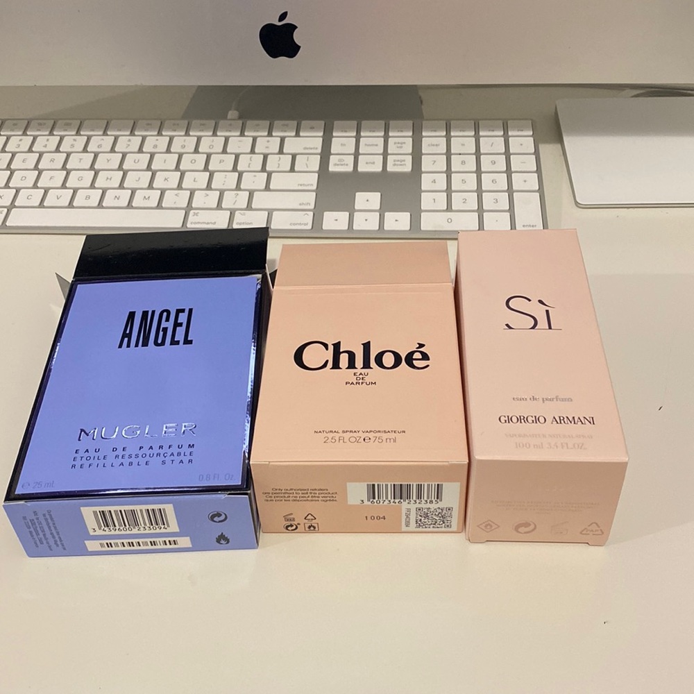 Authentic Perfume Boxes a set of three